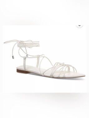 INC INTL Concepts Women Kharmaa Ankle Wrap Flat Sandals White Size: 6.5M
NEW